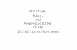 Structure,  Roles,  and  Responsibilities  of the  United States Government