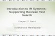 Introduction to IR Systems:  Supporting Boolean Text Search
