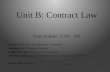 Unit  B: Contract Law