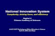 National Innovation System Complexity, driving force, and efficiency