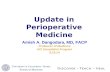 Update in Perioperative Medicine