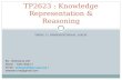 TP2623 : Knowledge Representation & Reasoning