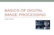 Basics of digital image processing