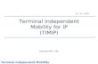 Terminal Independent Mobility for IP (TIMIP)