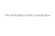 The Principles of the Constitution