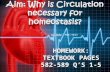 Aim: Why is Circulation necessary for homeostasis?