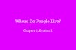 Where Do People Live?