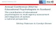 Annual Conference 2012 for Educational Psychologists in Scotland