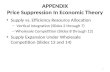 APPENDIX Price Suppression In Economic Theory