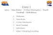 Class 1 Intro – New Rules – 4-Man Mechanics – Youth Football - Definitions