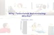Why Television Advertising Works?  September, 2011