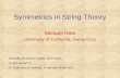 Symmetries in String Theory