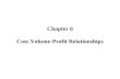 Chapter 6 Cost-Volume-Profit Relationships