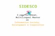 SIDESCO A pan-Caribbean,  Multilingual Master on  Information Society,  Development & Cooperation