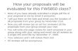 How  your  proposals will be evaluated for this FW5850 class?