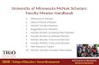 University of Minnesota McNair Scholars: Faculty Mentor Handbook
