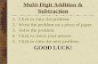 Multi-Digit Addition & Subtraction