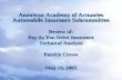 American Academy of Actuaries Automobile Insurance Subcommittee