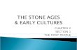 THE STONE AGES & EARLY CULTURES