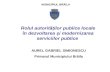 Rolul autorităţilor publice locale în dezvoltarea şi modernizarea serviciilor publice