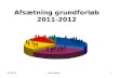 Afsætning grundforløb 2011-2012