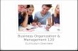 Business Organization & Management 120