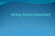 String  Diziler(Katarlar)