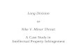 Long Division or Nike V. Minor Threat : A Case Study in  Intellectual Property Infringement
