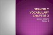 Spanish 2  Vocabulary Chapter 3