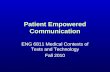 Patient Empowered Communication