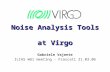 Noise Analysis Tools  at Virgo