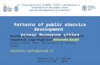 Patterns of public eService development  across European cities