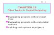 CHAPTER 13 Other Topics in Capital Budgeting