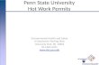 Penn State University  Hot Work Permits