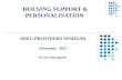 HOUSING SUPPORT & PERSONALISATION