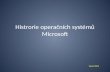 Histrorie operačních  systémů Microsoft