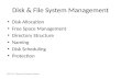 Disk & File System Management