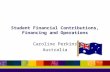 Student Financial Contributions, Financing and Operations