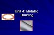 Unit 4: Metallic  Bonding