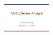 7835 Lifetime Analysis