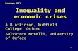 Inequality and economic crises