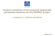 Position sensitivity of the proposed segmented germanium detectors for the DESPEC project