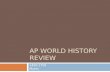 AP World History Review