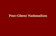 Post-Ghent Nationalism