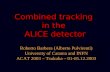 Combined tracking  in the  ALICE detector