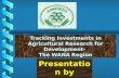 Tracking Investments in Agricultural Research for Development-  The WANA Region