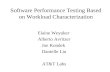Software Performance Testing Based on Workload Characterization
