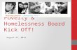 Poverty & Homelessness Board Kick Off!