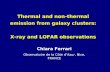 Thermal and non-thermal emission from galaxy clusters:  X-ray and LOFAR observations