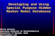 Developing and Using Special Purpose Hidden Markov Model Databases
